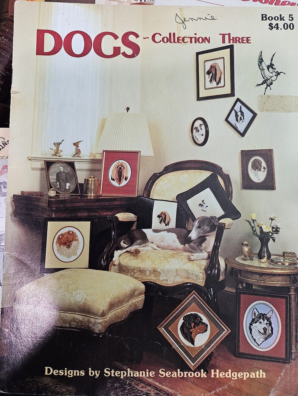 Dogs Collection Three Counted Cross Stitch Designs Pegasus Originals 1980